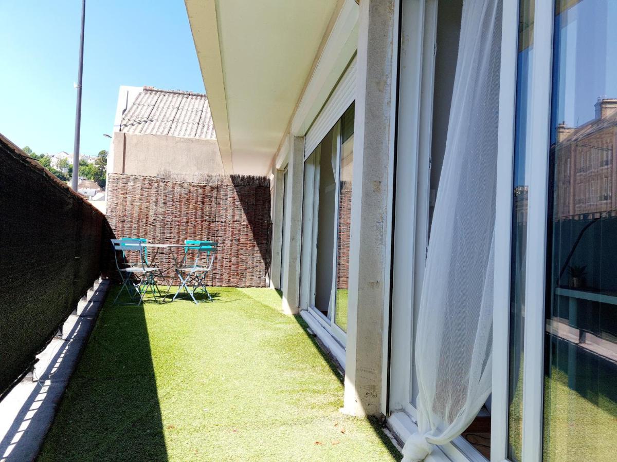 Le Havre Superbe appartement avec grande terrasse Extérieur photo